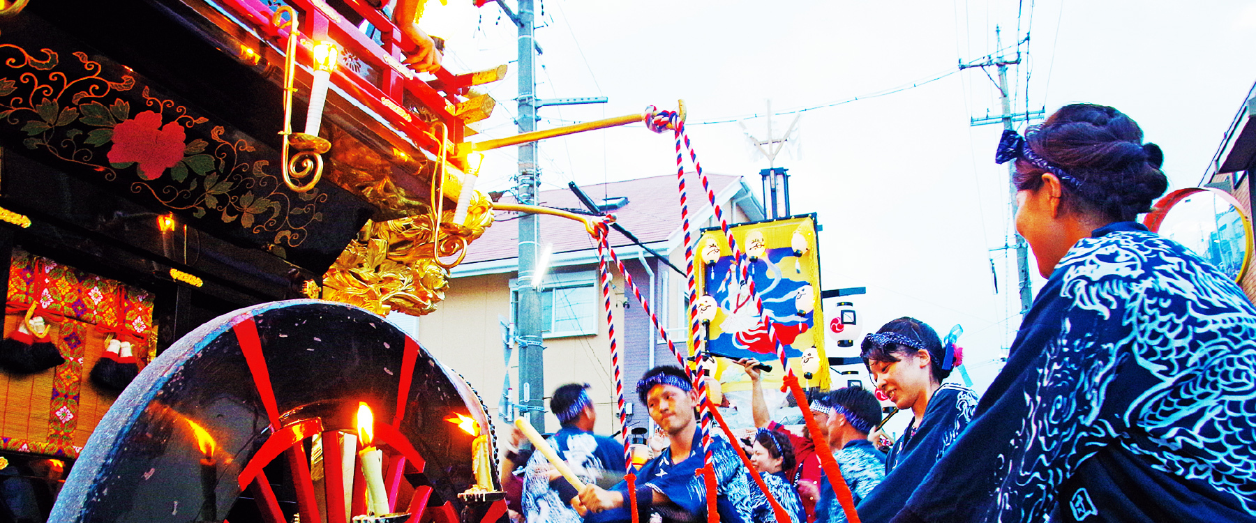 写真：石採祭の様子