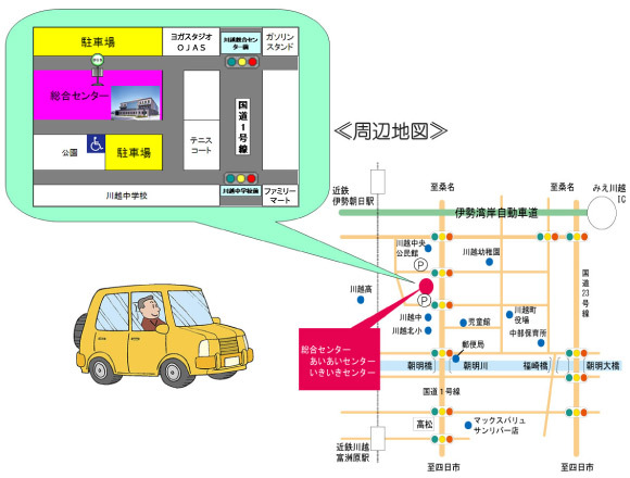 イラスト：川越診療所案内MAP