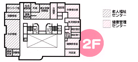 イラスト：いきいきセンター2F